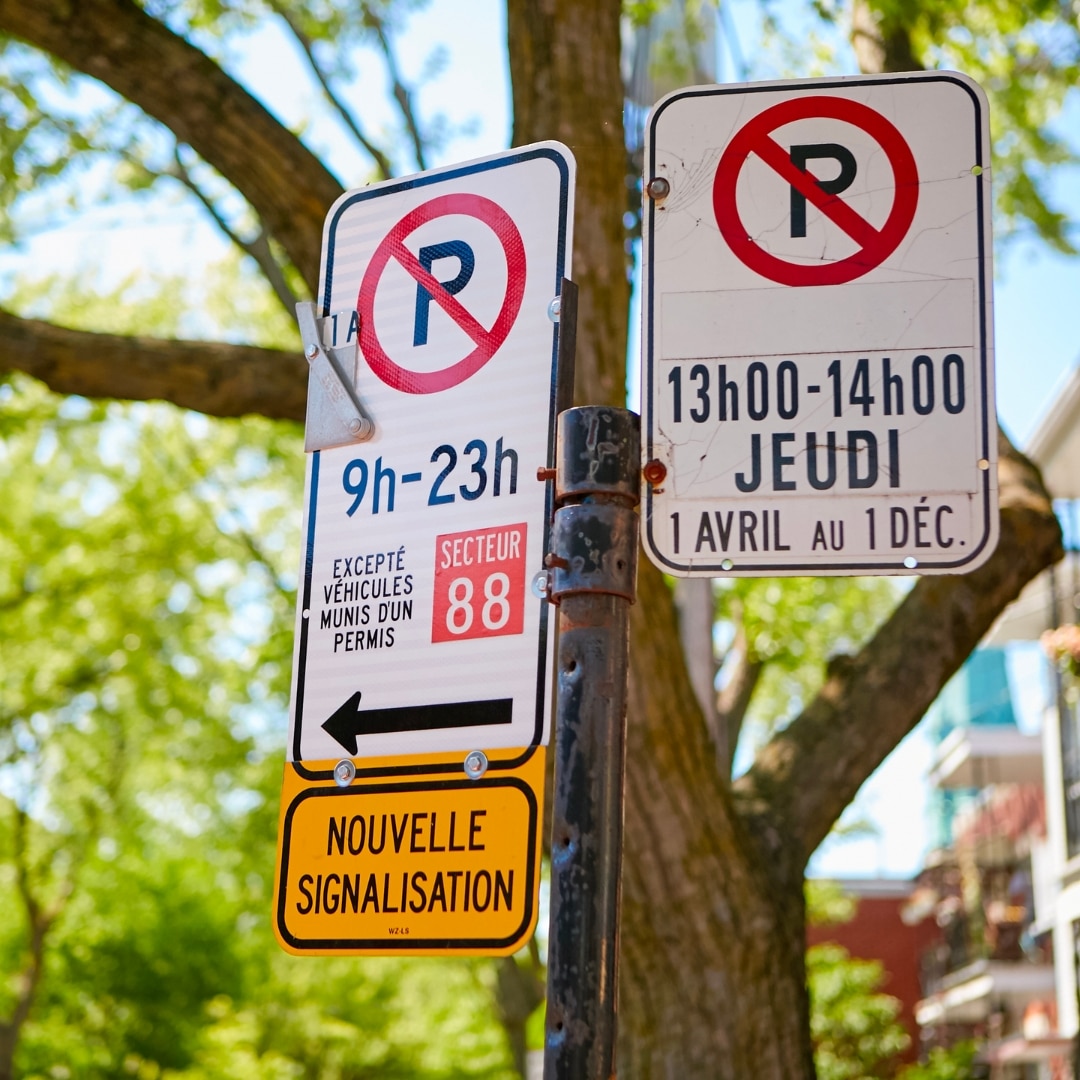 Panneaux de signalisation de stationnement - Tout sur le stationnement sur le Plateau Mont-Royal à Montréal | Mtl Vacation Rentals